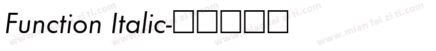 Function Italic字体转换